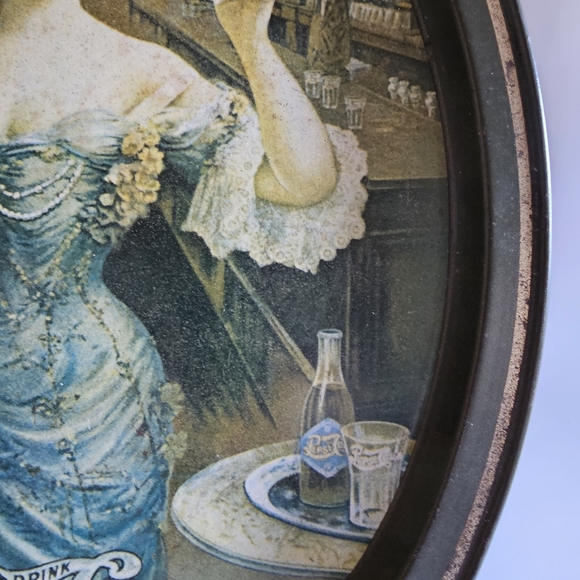 Vintage Pepsi-Cola advertising tray featuring iconic Gibson Lady - Picture 5 of 8